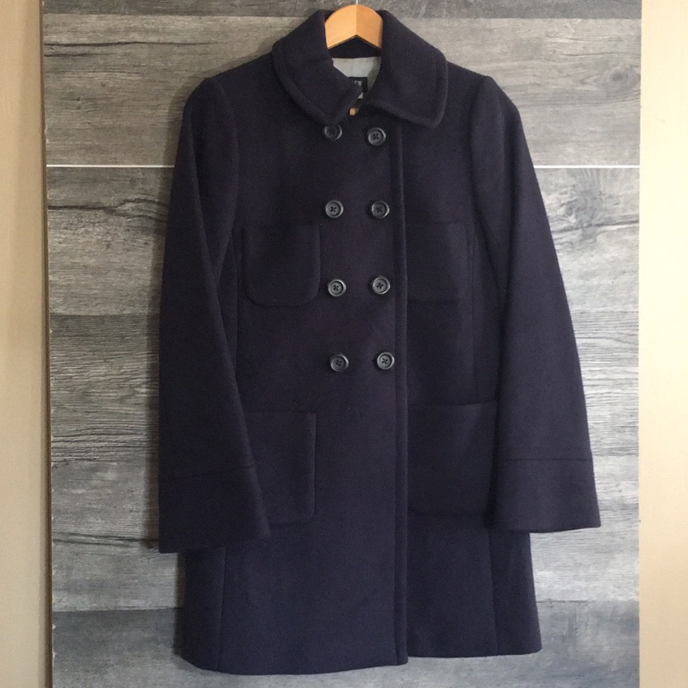 J. Crew Midnight Blue Pea Coat
